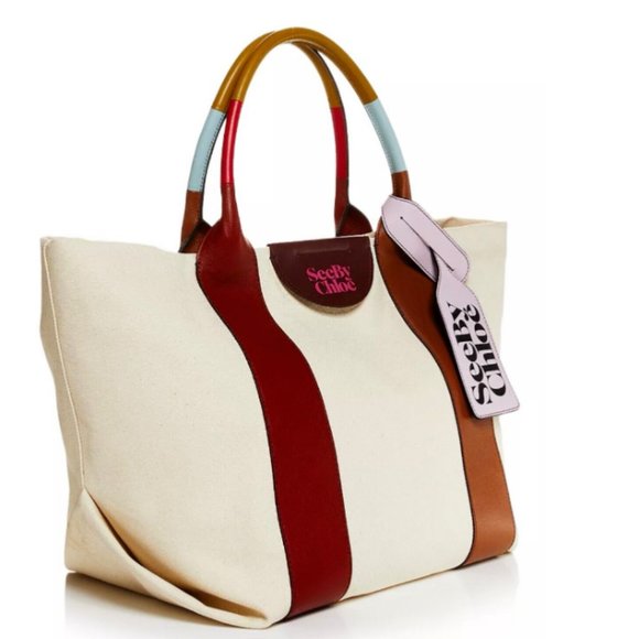 See by Chloé Laetizia Extra Large Tote - in Burnt Henna MSRP$510 - Picture 7 of 7